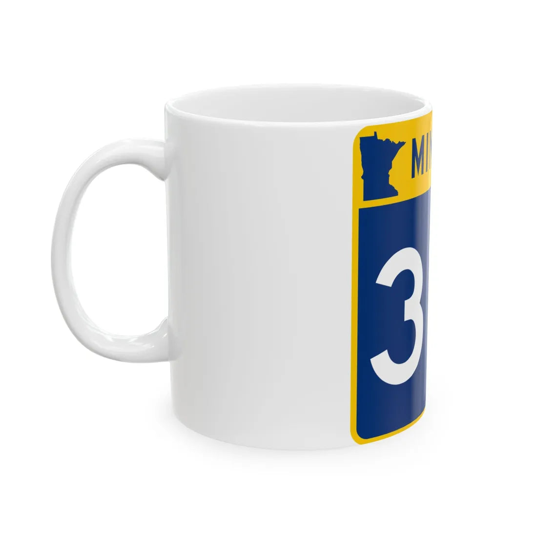 MN-310 (Minnesota) (Road Sign) White Coffee Mug - Go Mug Yourself