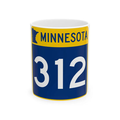 MN-312 (Minnesota) (Road Sign) White Coffee Mug 11oz - Go Mug Yourself