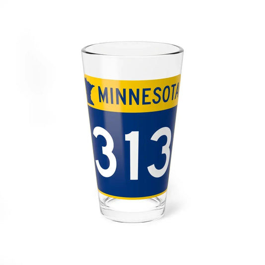 MN-313 (Minnesota) (Road Sign) Pint Glass 16oz 16oz - Go Mug Yourself