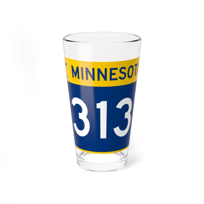 MN-313 wide (Minnesota) (Road Sign) Pint Glass 16oz 16oz - Go Mug Yourself