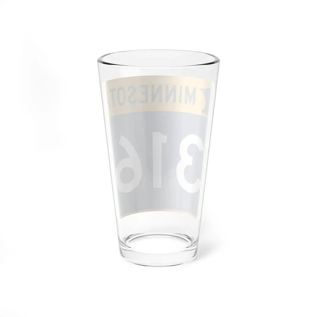 MN-316 (Minnesota) (Road Sign) Pint Glass 16oz - Go Mug Yourself