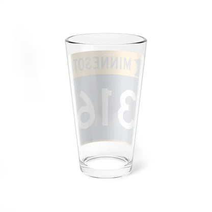 MN-316 (Minnesota) (Road Sign) Pint Glass 16oz - Go Mug Yourself