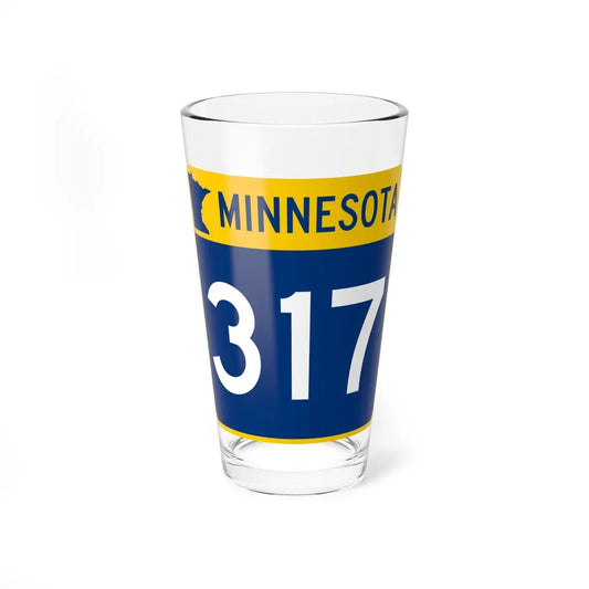 MN-317 (Minnesota) (Road Sign) Pint Glass 16oz 16oz - Go Mug Yourself