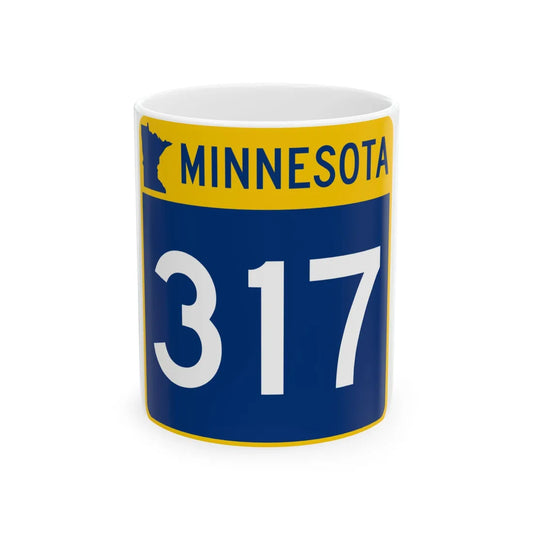 MN-317 (Minnesota) (Road Sign) White Coffee Mug 11oz - Go Mug Yourself