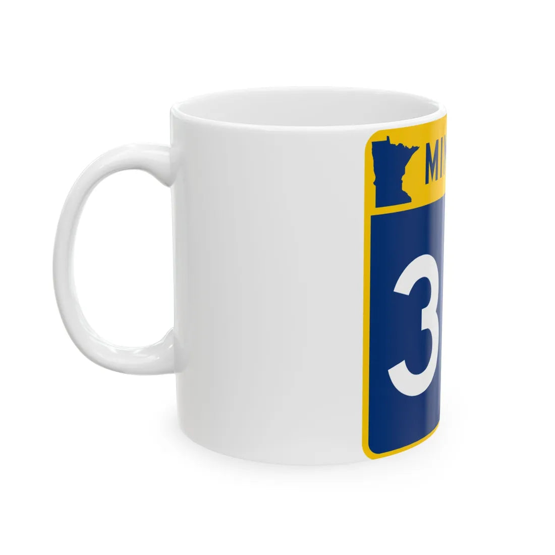MN-317 (Minnesota) (Road Sign) White Coffee Mug - Go Mug Yourself
