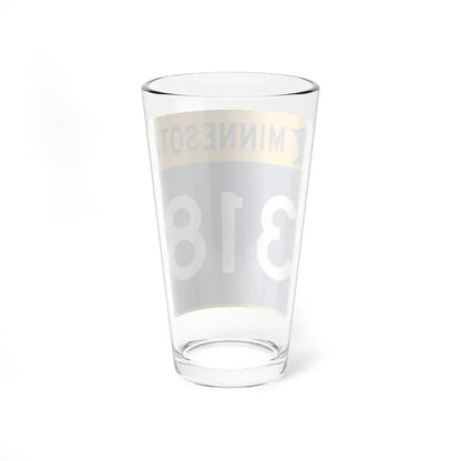 MN-318 (Minnesota) (Road Sign) Pint Glass 16oz - Go Mug Yourself