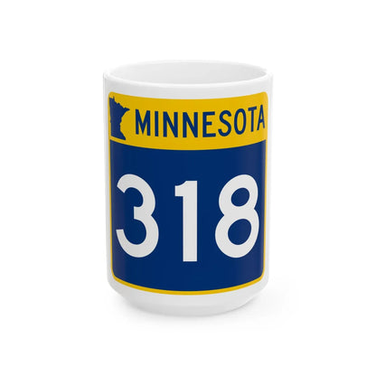 MN-318 (Minnesota) (Road Sign) White Coffee Mug 15oz - Go Mug Yourself