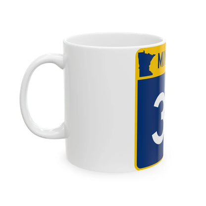 MN-32 (Minnesota) (Road Sign) White Coffee Mug - Go Mug Yourself