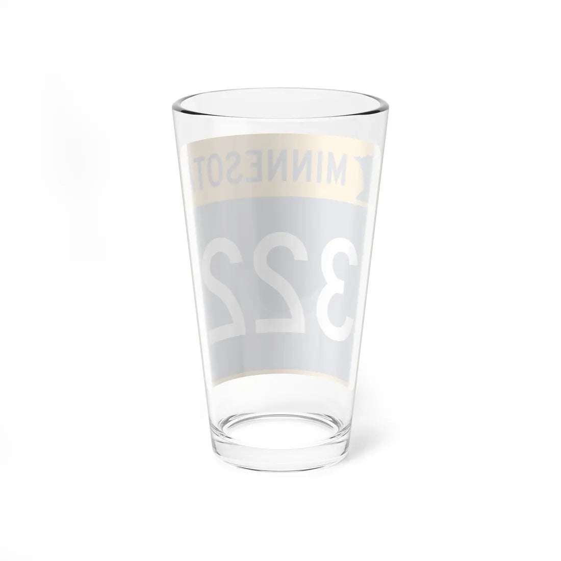 MN-322 (Minnesota) (Road Sign) Pint Glass 16oz - Go Mug Yourself