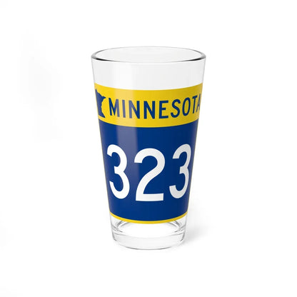 MN-323 (Minnesota) (Road Sign) Pint Glass 16oz 16oz - Go Mug Yourself
