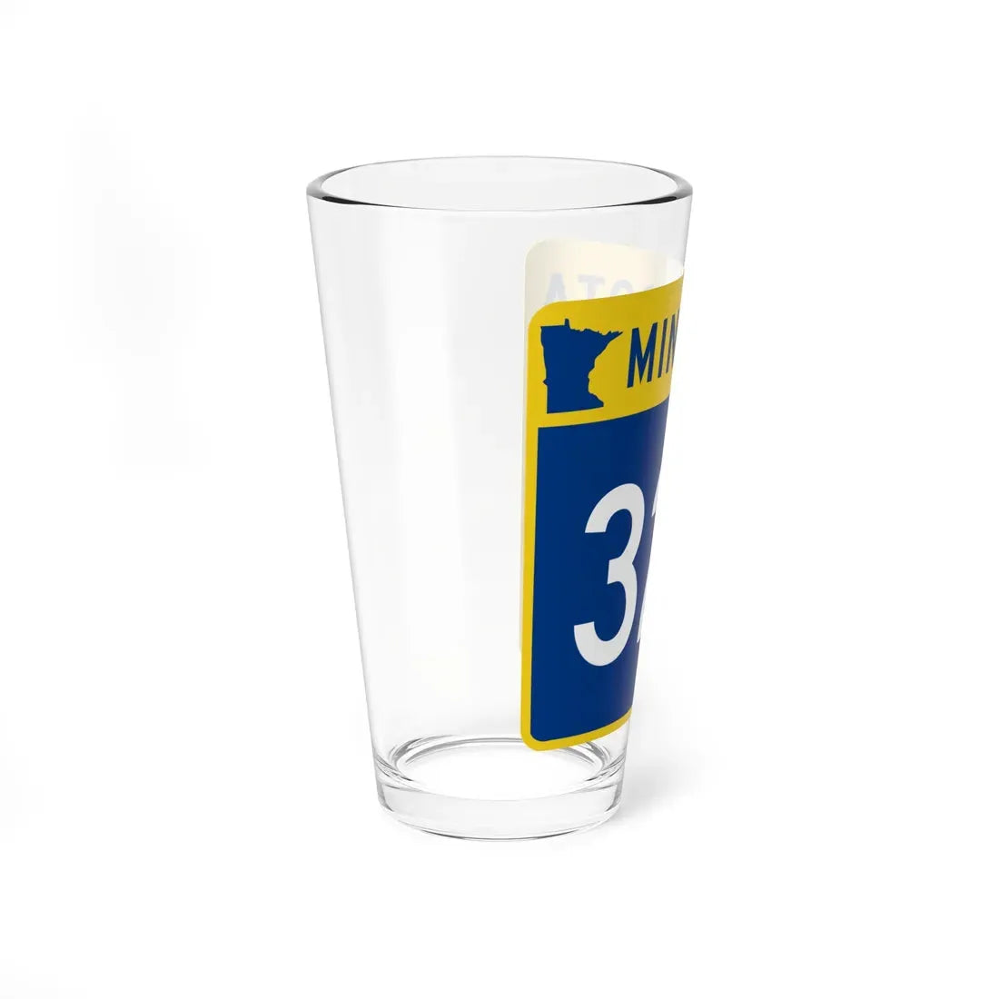 MN-323 (Minnesota) (Road Sign) Pint Glass 16oz - Go Mug Yourself