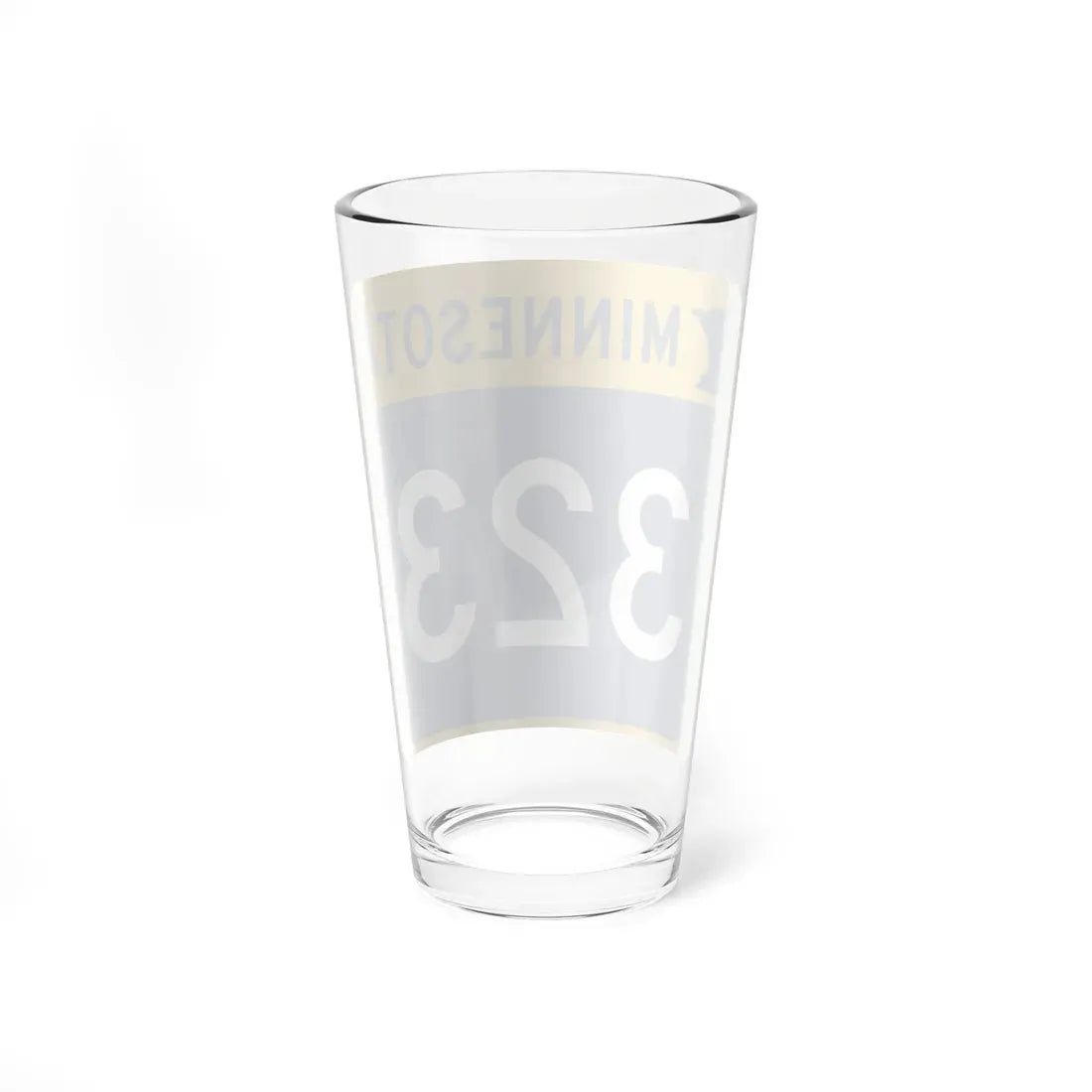 MN-323 (Minnesota) (Road Sign) Pint Glass 16oz - Go Mug Yourself