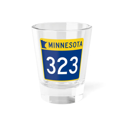 MN-323 (Minnesota) (Road Sign) Shot Glass 1.5oz 1.5oz - Go Mug Yourself