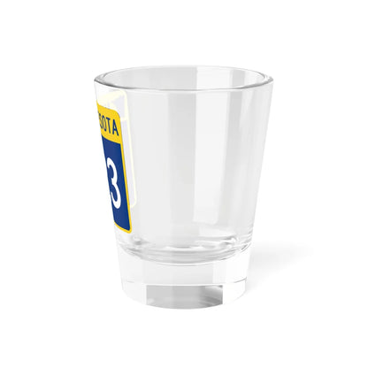 MN-323 (Minnesota) (Road Sign) Shot Glass 1.5oz - Go Mug Yourself