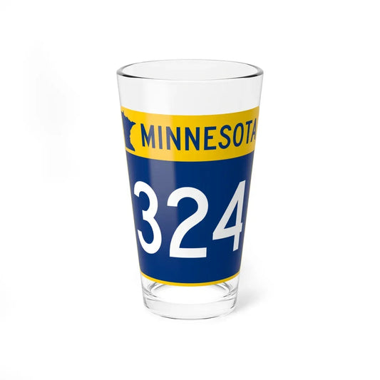 MN-324 (Minnesota) (Road Sign) Pint Glass 16oz 16oz - Go Mug Yourself