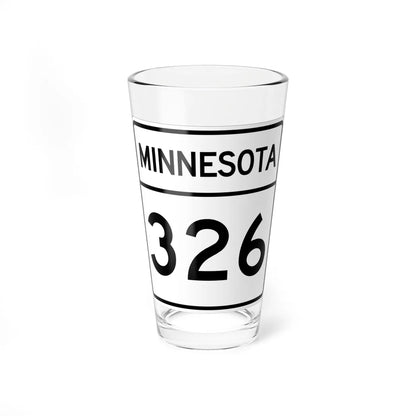 MN-326 1948 (Minnesota) (Road Sign) Pint Glass 16oz 16oz - Go Mug Yourself