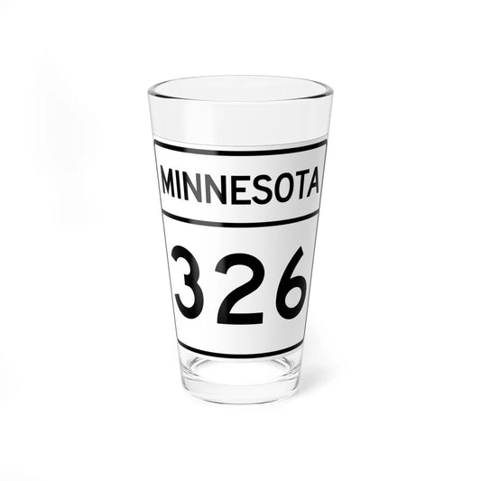 MN-326 1948 (Minnesota) (Road Sign) Pint Glass 16oz 16oz - Go Mug Yourself