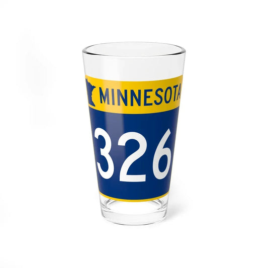 MN-326 (Minnesota) (Road Sign) Pint Glass 16oz 16oz - Go Mug Yourself