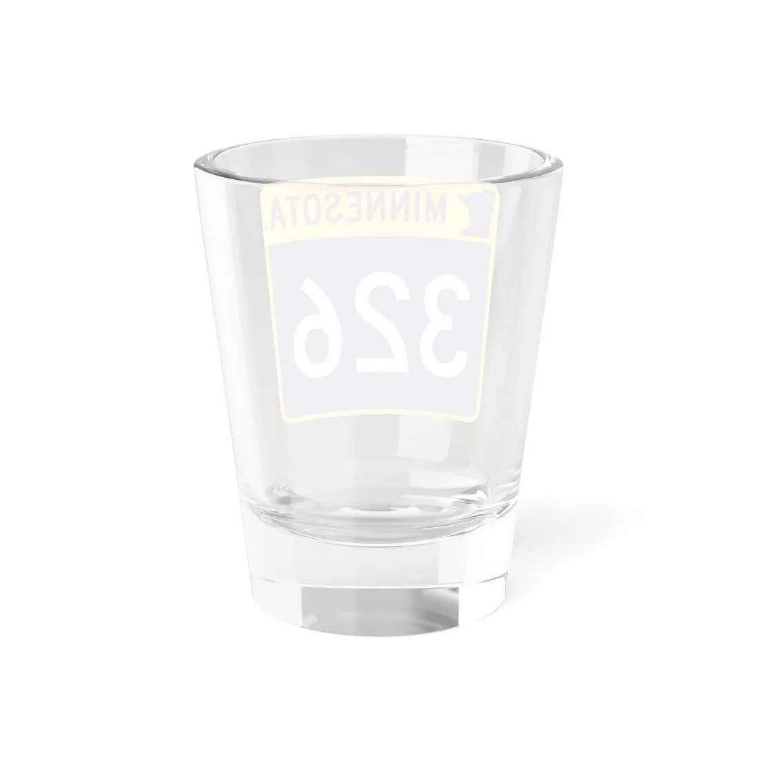 MN-326 (Minnesota) (Road Sign) Shot Glass 1.5oz - Go Mug Yourself