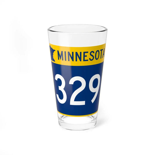 MN-329 (Minnesota) (Road Sign) Pint Glass 16oz 16oz - Go Mug Yourself