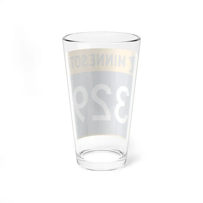 MN-329 (Minnesota) (Road Sign) Pint Glass 16oz - Go Mug Yourself