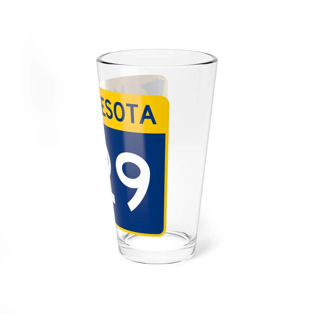 MN-329 wide (Minnesota) (Road Sign) Pint Glass 16oz - Go Mug Yourself