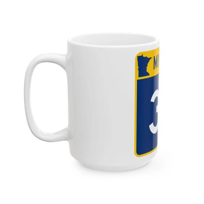 MN-33 (Minnesota) (Road Sign) White Coffee Mug - Go Mug Yourself