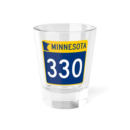 MN-330 (Minnesota) (Road Sign) Shot Glass 1.5oz 1.5oz - Go Mug Yourself
