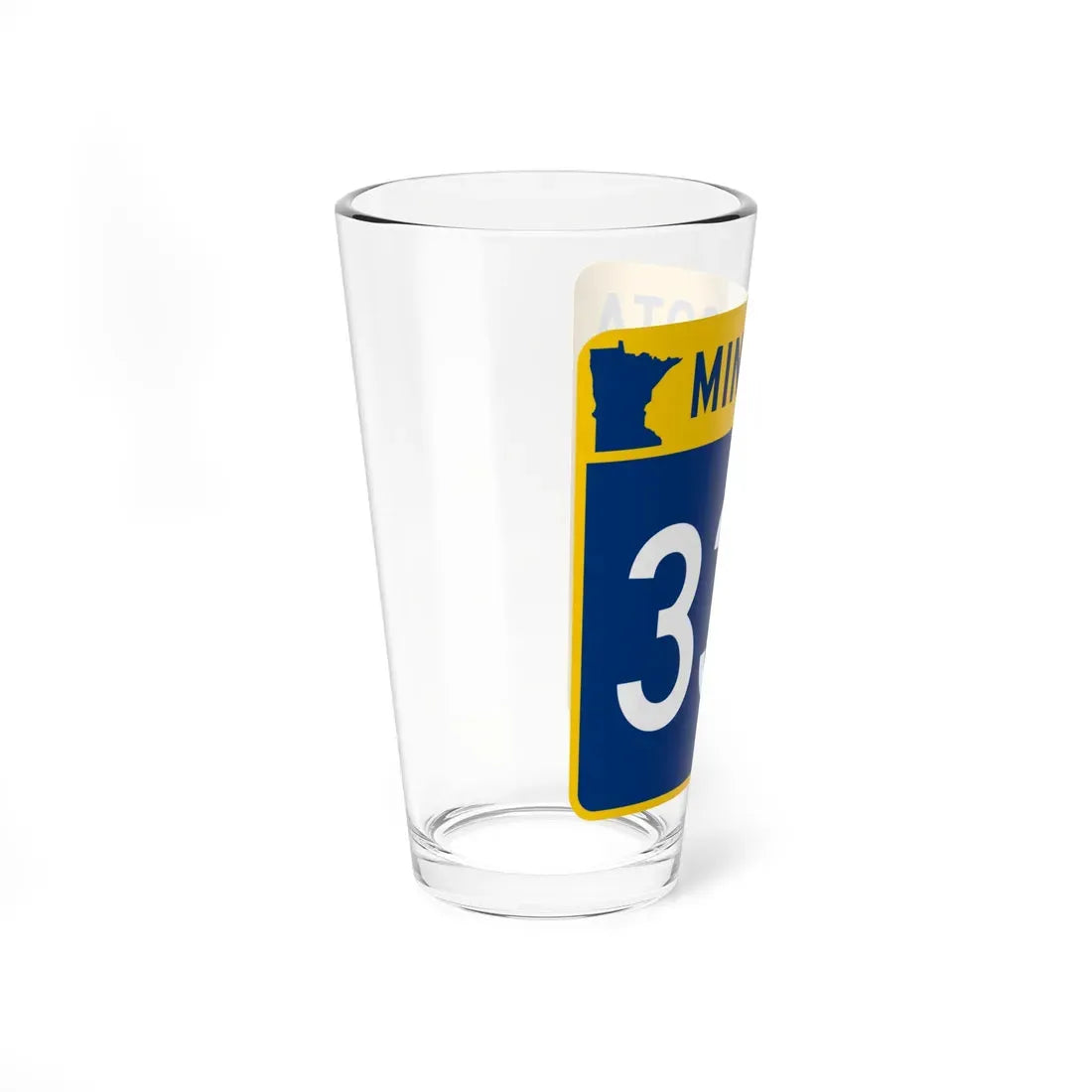 MN-332 (Minnesota) (Road Sign) Pint Glass 16oz - Go Mug Yourself