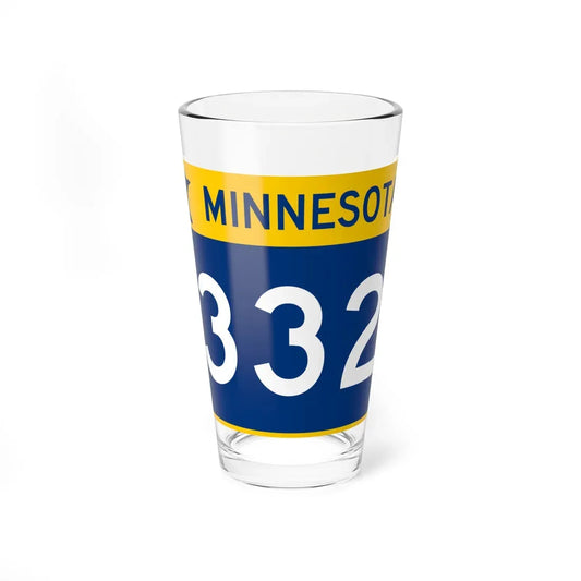 MN-332 wide (Minnesota) (Road Sign) Pint Glass 16oz 16oz - Go Mug Yourself