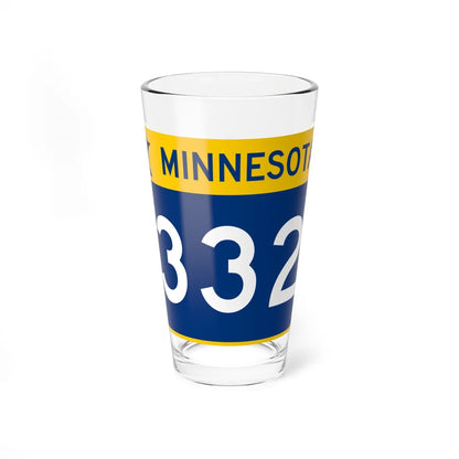 MN-332 wide (Minnesota) (Road Sign) Pint Glss 16oz 16oz - Go Mug Yourself