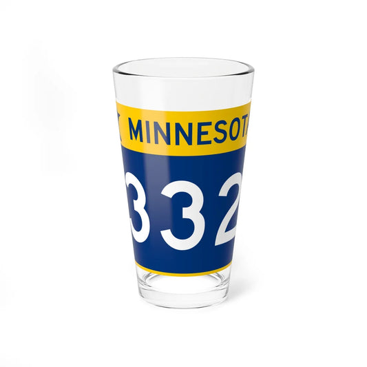 MN-332 wide (Minnesota) (Road Sign) Pint Glss 16oz 16oz - Go Mug Yourself