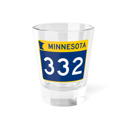 MN-332 wide (Minnesota) (Road Sign) Shot Glass 1.5oz 1.5oz - Go Mug Yourself
