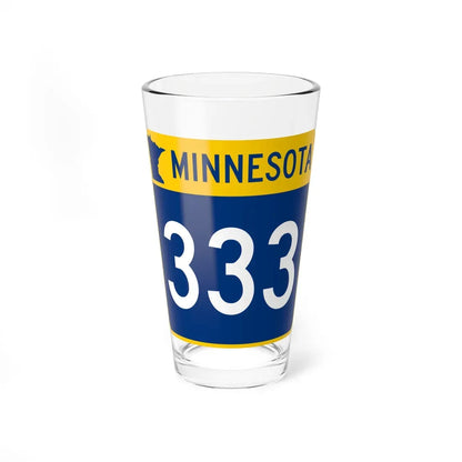 MN-333 (Minnesota) (Road Sign) Pint Glass 16oz 16oz - Go Mug Yourself