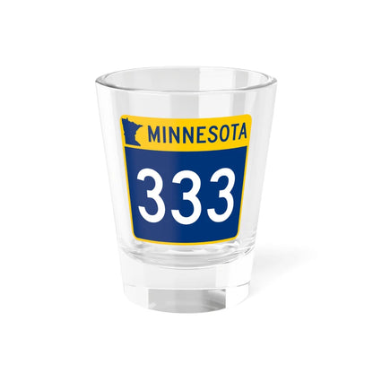 MN-333 (Minnesota) (Road Sign) Shot Glass 1.5oz 1.5oz - Go Mug Yourself