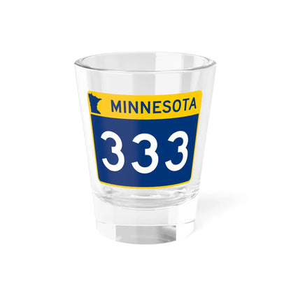 MN-333 wide (Minnesota) (Road Sign) Shot Glass 1.5oz 1.5oz - Go Mug Yourself