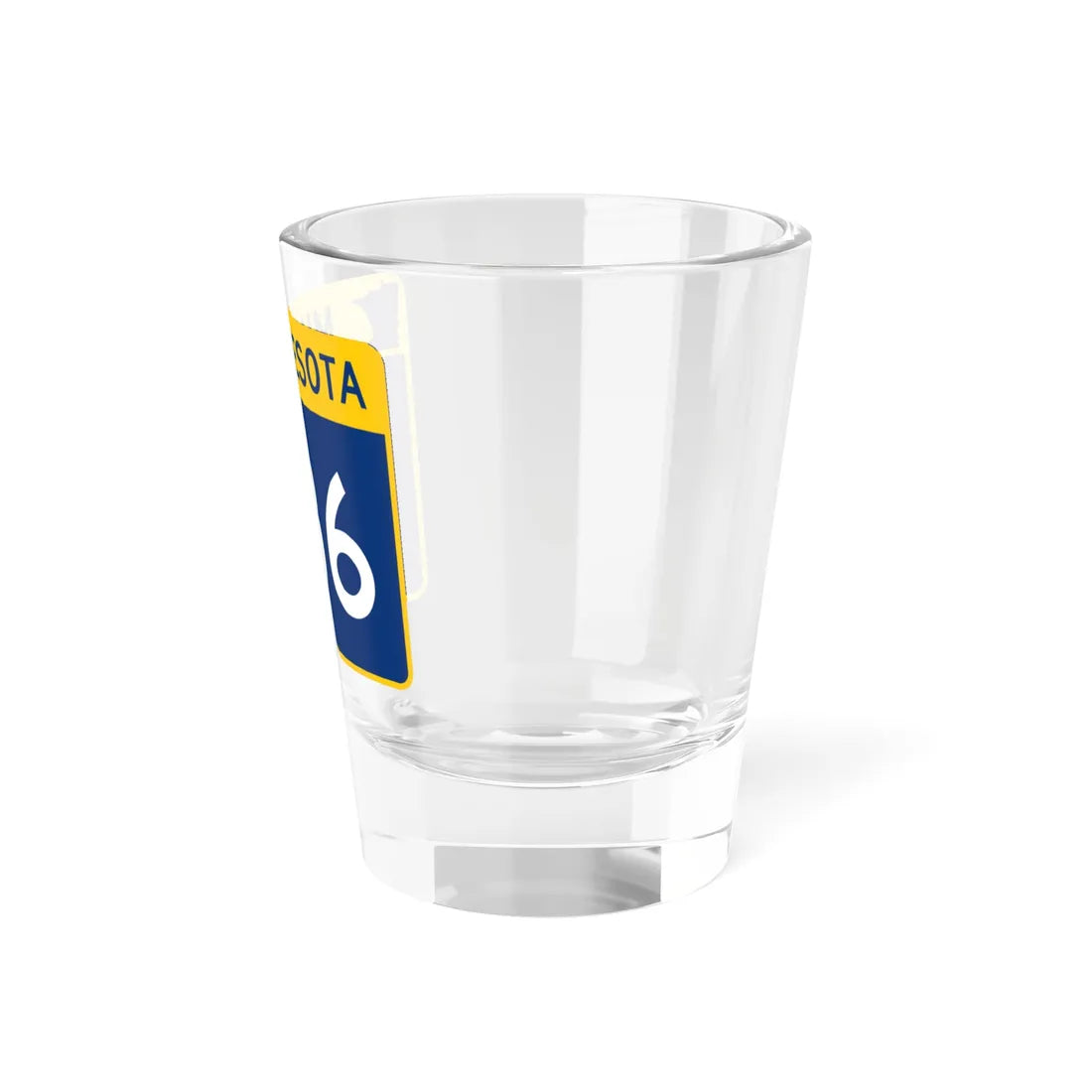 MN-336 wide (Minnesota) (Road Sign) Shot Glass 1.5oz - Go Mug Yourself
