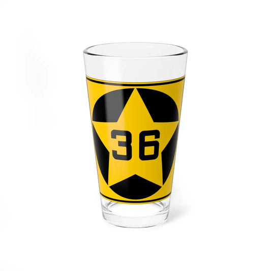 MN-36 1920 (Minnesota) (Road Sign) Pint Glass 16oz 16oz - Go Mug Yourself