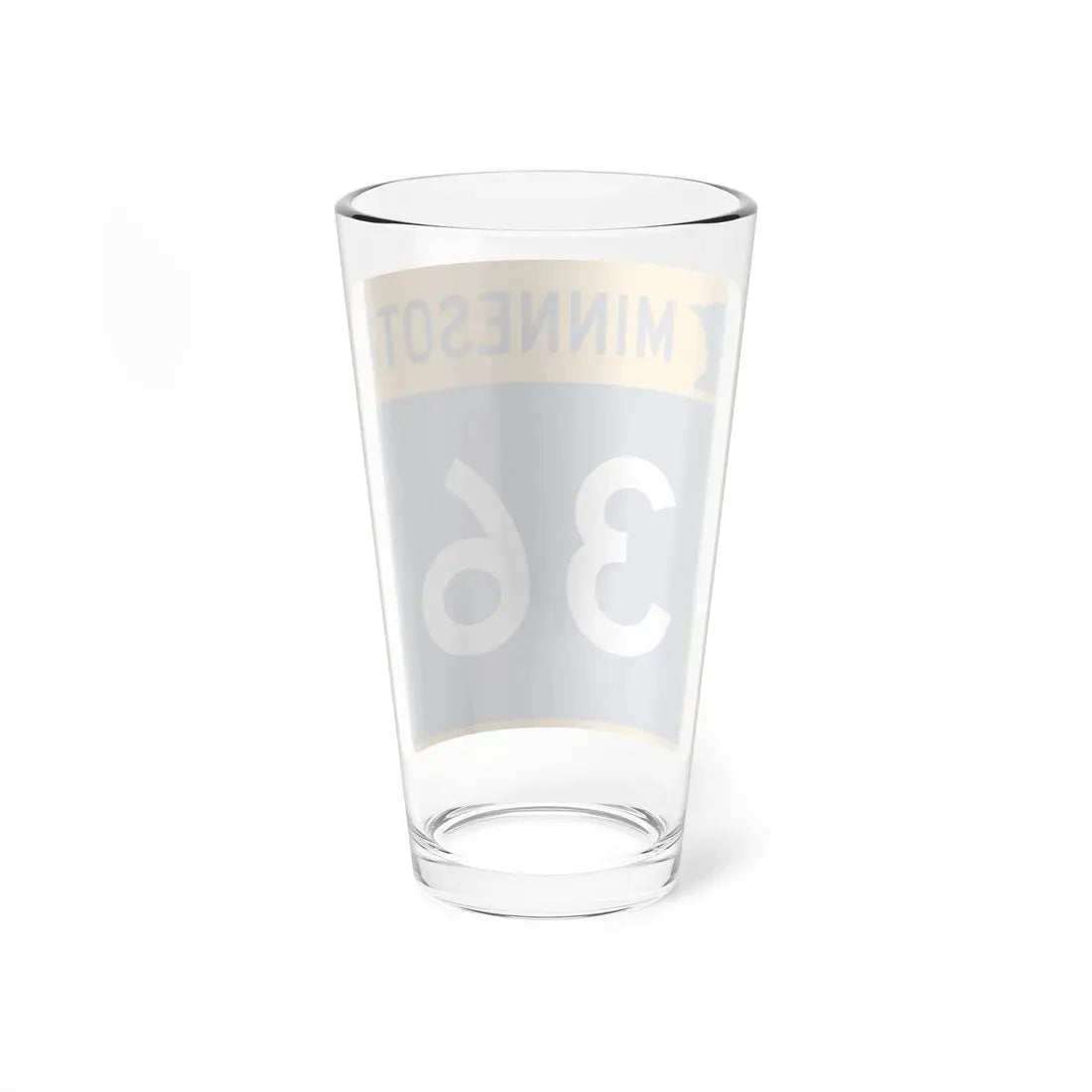 MN-36 (Minnesota) (Road Sign) Pint Glass 16oz - Go Mug Yourself