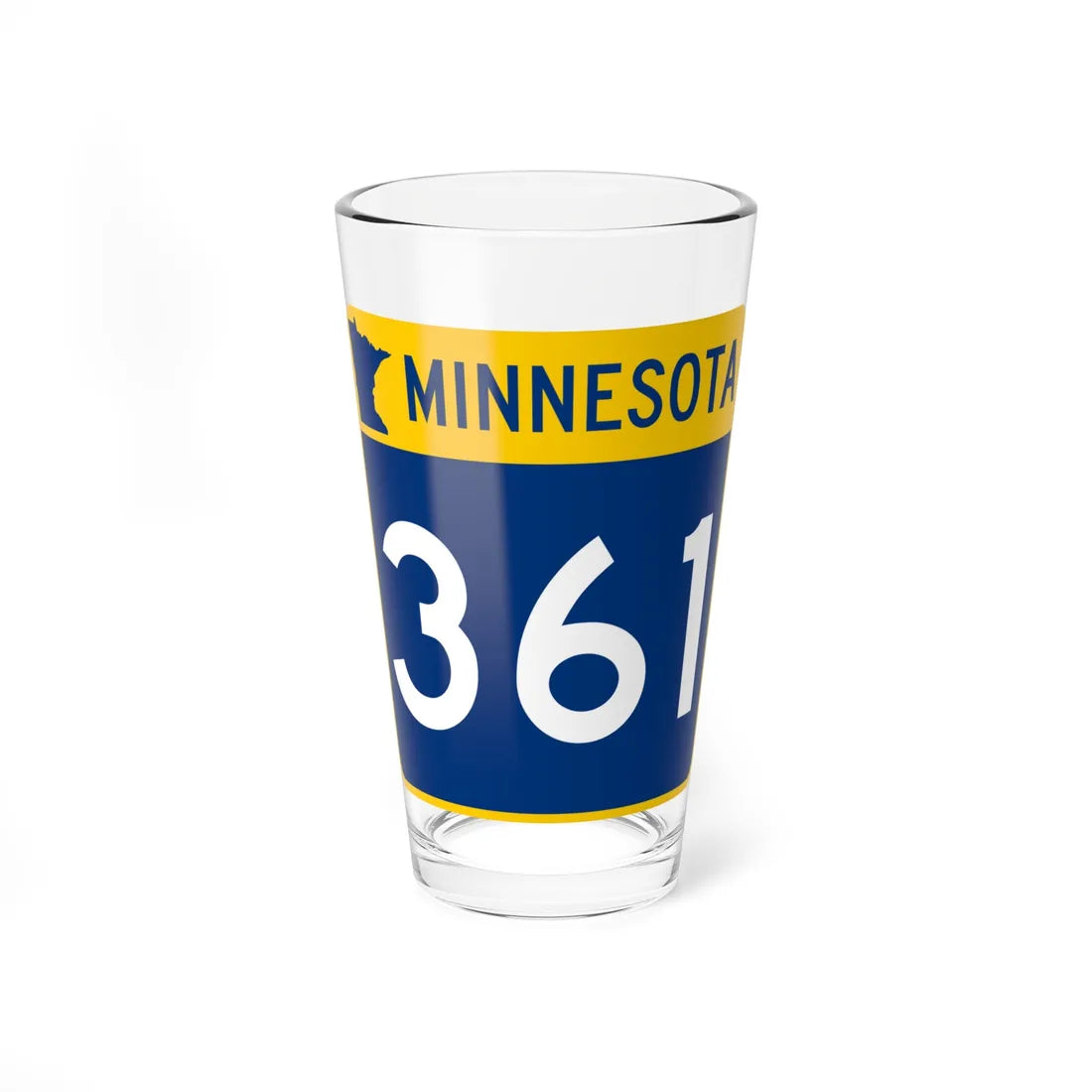 MN-361 (Minnesota) (Road Sign) Pint Glss 16oz 16oz - Go Mug Yourself