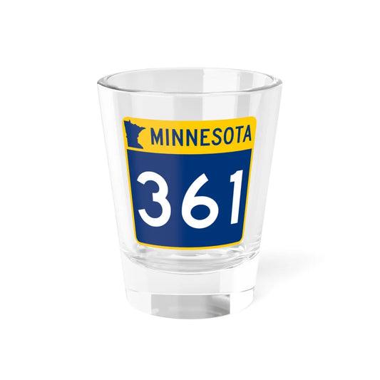 MN-361 (Minnesota) (Road Sign) Shot Glass 1.5oz 1.5oz - Go Mug Yourself