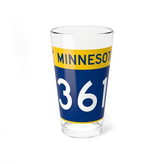 MN-361 wide (Minnesota) (Road Sign) Pint Glass 16oz 16oz - Go Mug Yourself