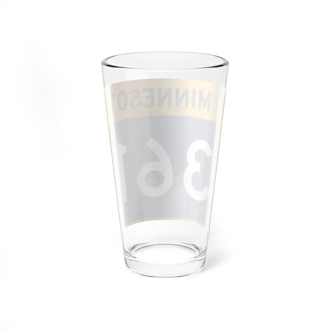 MN-361 wide (Minnesota) (Road Sign) Pint Glass 16oz - Go Mug Yourself