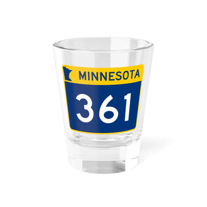 MN-361 wide (Minnesota) (Road Sign) Shot Glass 1.5oz 1.5oz - Go Mug Yourself