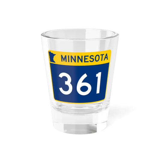 MN-361 wide (Minnesota) (Road Sign) Shot Glass 1.5oz 1.5oz - Go Mug Yourself