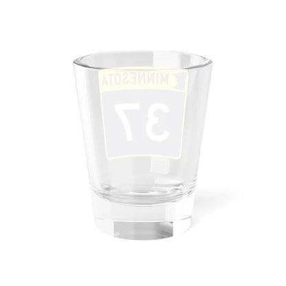 MN-37 (Minnesota) (Road Sign) Shot Glass 1.5oz - Go Mug Yourself