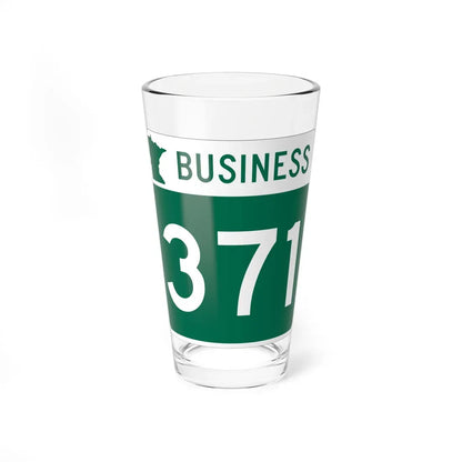 MN-371 Business (Minnesota) (Road Sign) Pint Glass 16oz 16oz - Go Mug Yourself