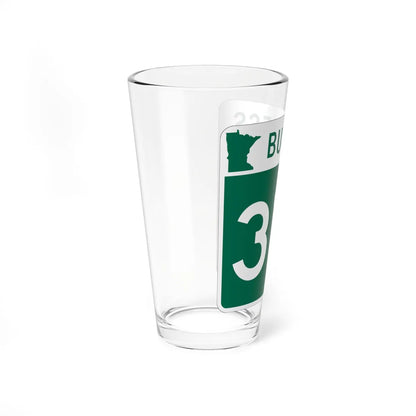 MN-371 Business (Minnesota) (Road Sign) Pint Glss 16oz - Go Mug Yourself