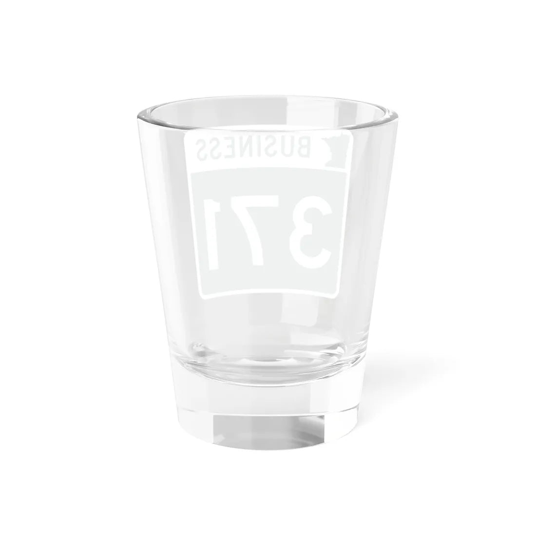 MN-371 Business (Minnesota) (Road Sign) Shot Glass 1.5oz - Go Mug Yourself