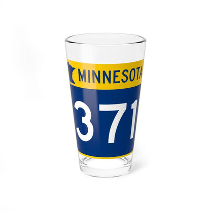 MN-371 (Minnesota) (Road Sign) Pint Glass 16oz 16oz - Go Mug Yourself